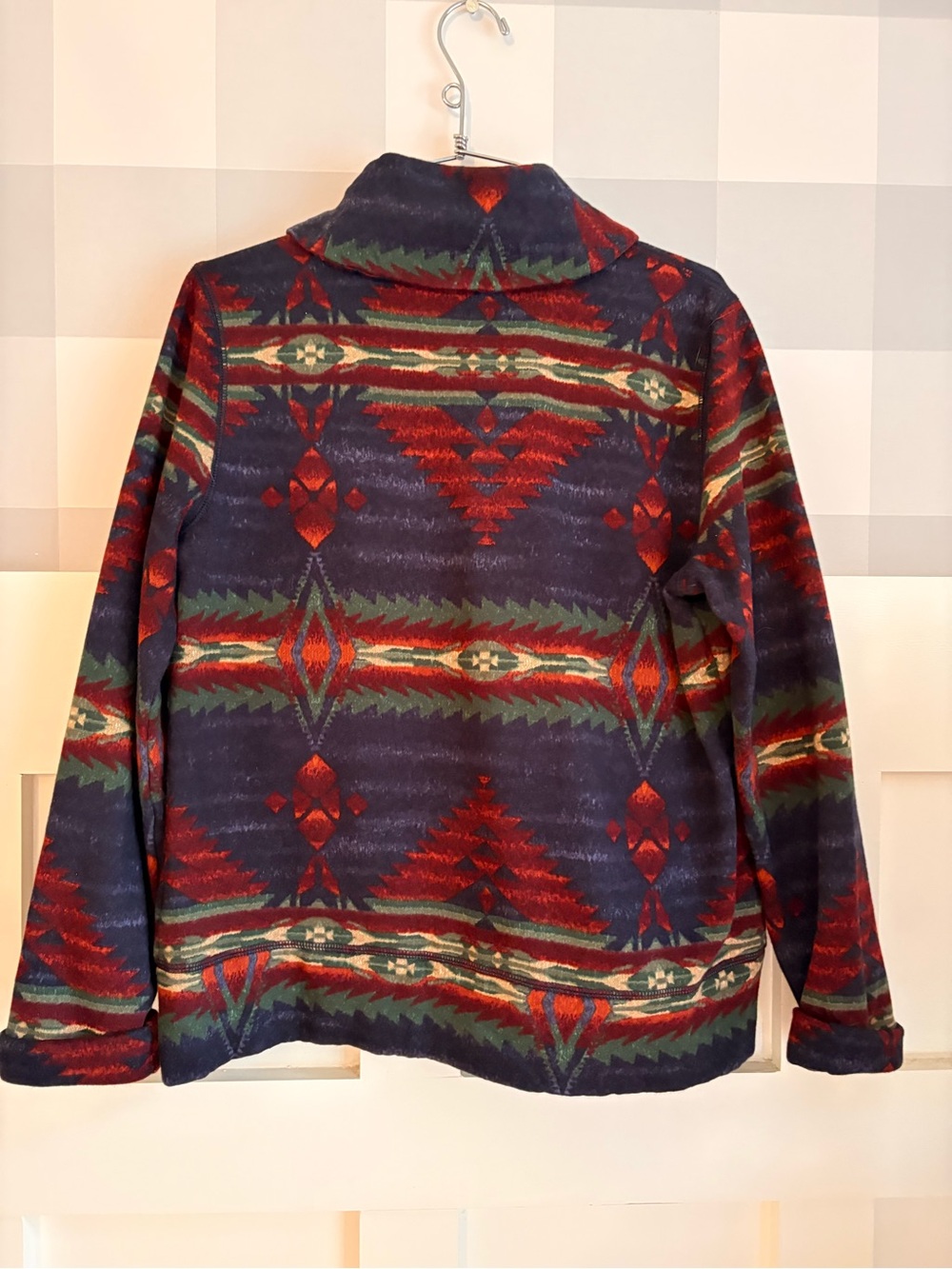 Ralph Lauren Lauren Jeans Co Multicolor Patterned Blazer Jacket Large P - Picture 5 of 8